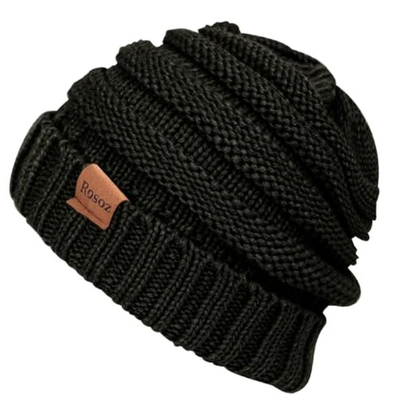 Slouchy Knit Winter Beanie - Warm Acrylic Hat for Women - Picture 4 of 8